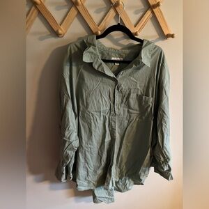 Ava & Viv Sage Green Button-up Shirt